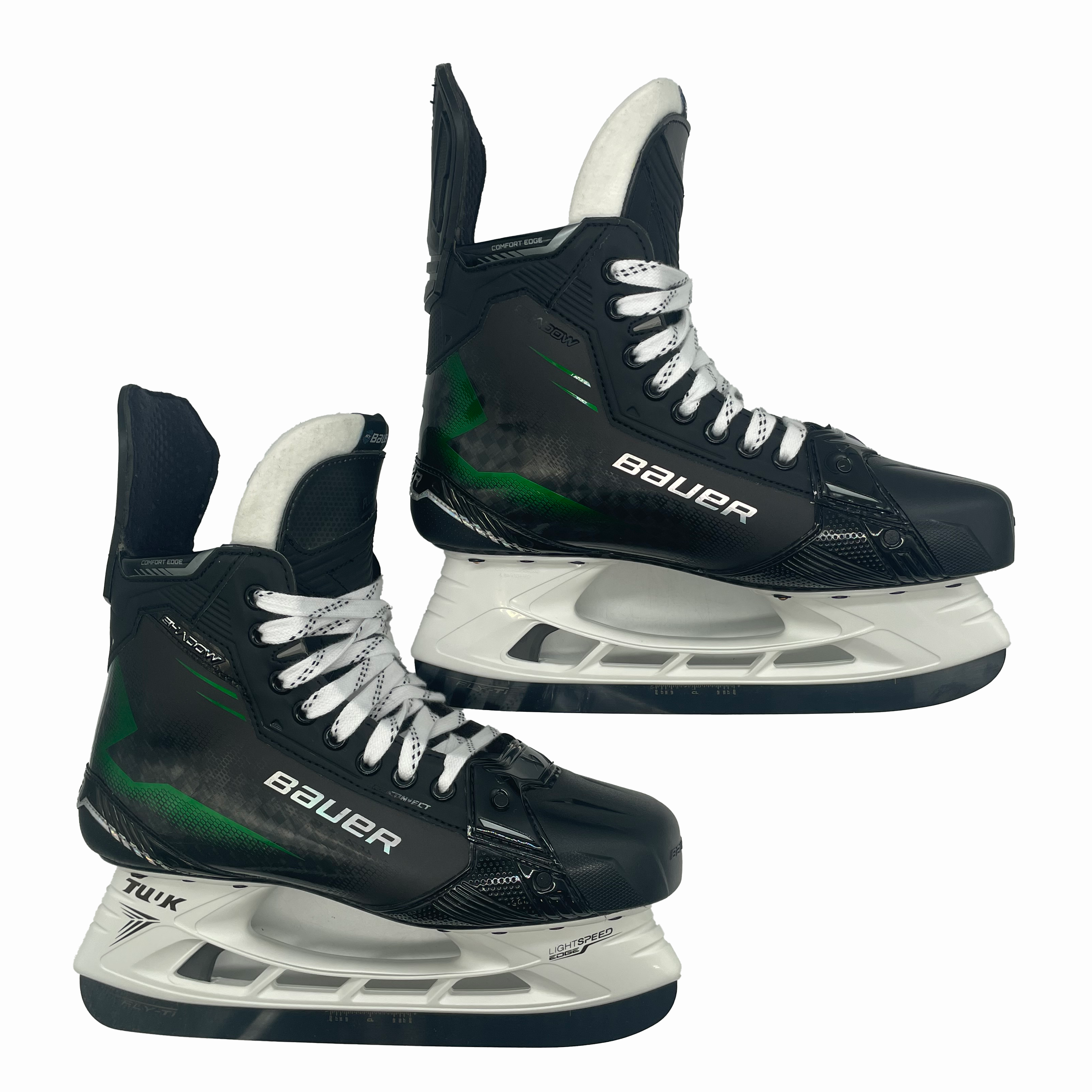 Patins de hockey Bauer Supreme Shadow Pro Stock - Taille 9,5D (verts)